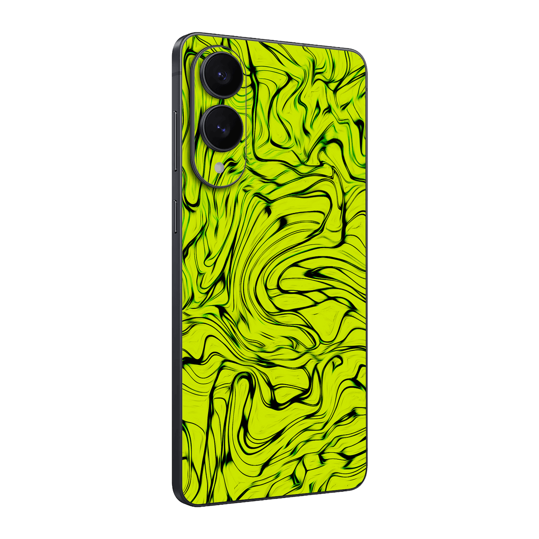 Samsung Galaxy S25 EDGE Print Printed Custom SIGNATURE Hypnotic Green Electric Jade Skin Wrap Sticker Decal Cover Protector by QSKINZ | QSKINZ.COM

