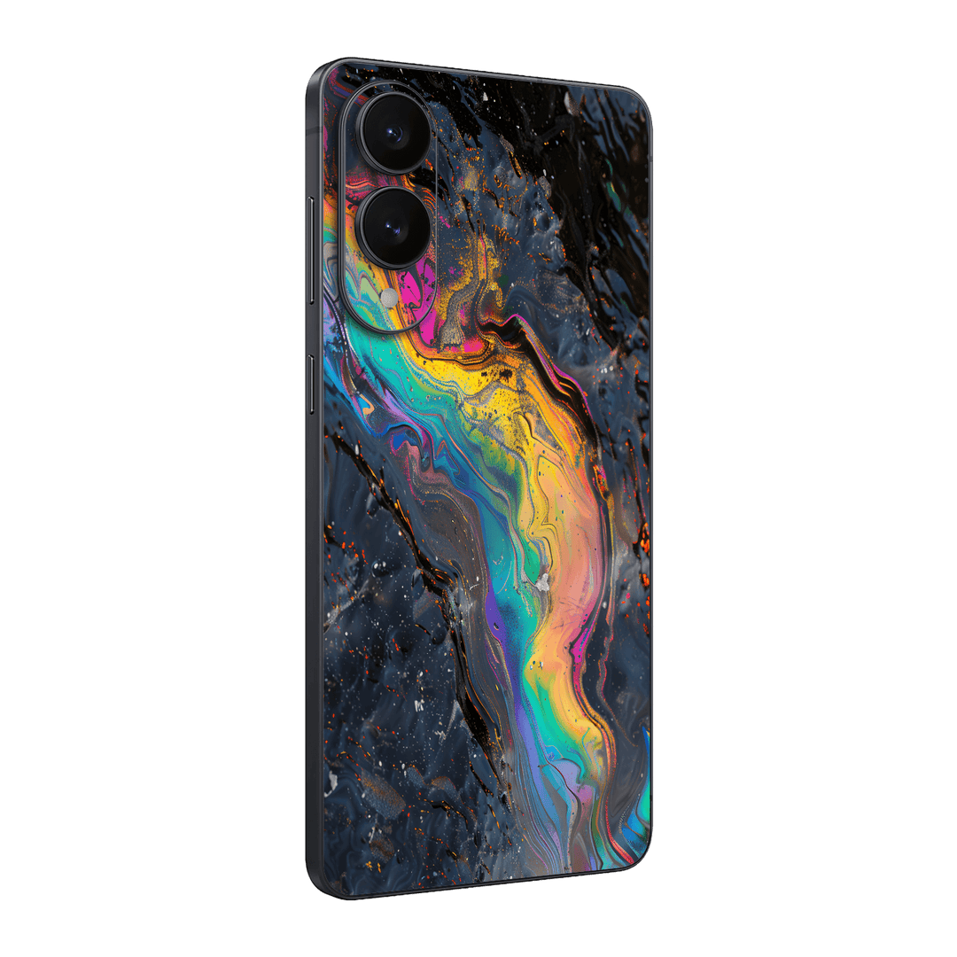 Samsung Galaxy S25 EDGE Print Printed Custom SIGNATURE Aurora Auroria Stone Marble Rainbow Skin Wrap Sticker Decal Cover Protector by QSKINZ | QSKINZ.COM
