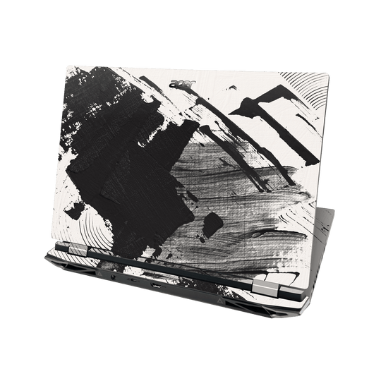 Acer NITRO 5 (17-inch) Print Printed Custom SIGNATURE Black and White Madness Skin Wrap Sticker Decal Cover Protector by QSKINZ | qskinz.com