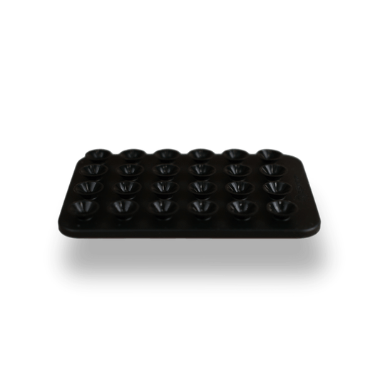 Black Soft Touch Liquid Silicone MagSafe Suction Mount by Qskinz