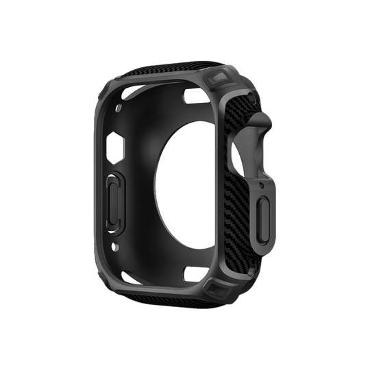 Durable silicone protective case for Apple Watch Ultra with raised bezel and button access.