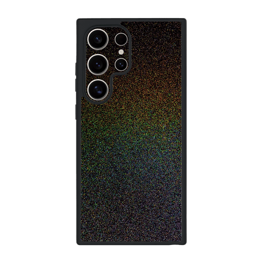 Galaxy S24 ULTRA Qcaze GALAXY Galactic Black Milky Way Rainbow Sparkling Metallic Gloss Finish Case by QSKINZ | qskinz.com