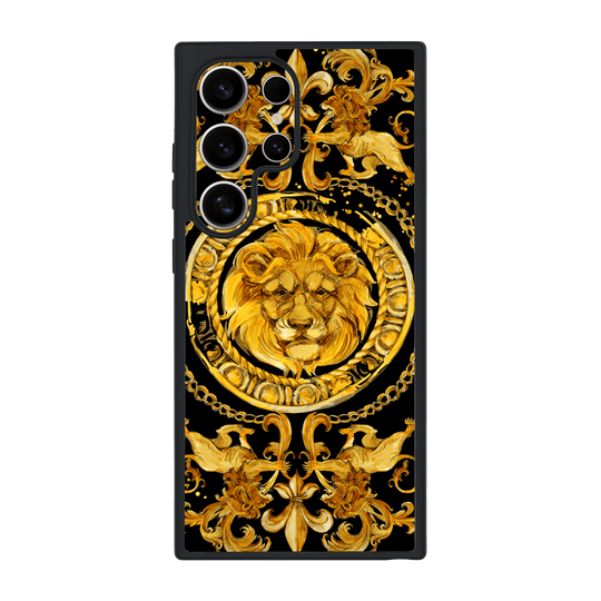 Galaxy S24 ULTRA Qcaze Print Printed Custom SIGNATURE Baroque Gold Ornaments Case by QSKINZ | qskinz.com