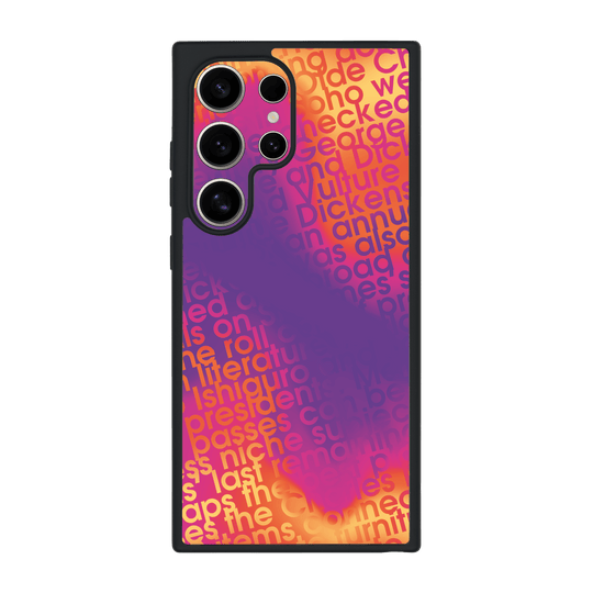Galaxy S24 ULTRA Qcaze Print Printed Custom SIGNATURE Inferno Swirl Gradient Case by QSKINZ | QSKINZ.COM