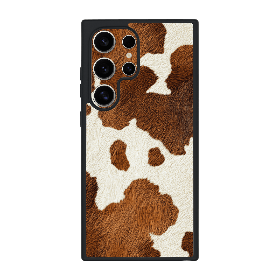 Galaxy S24 ULTRA Qcaze Print Printed Custom SIGNATURE MOO Cow Print Cowhide Case by QSKINZ | QSKINZ.COM