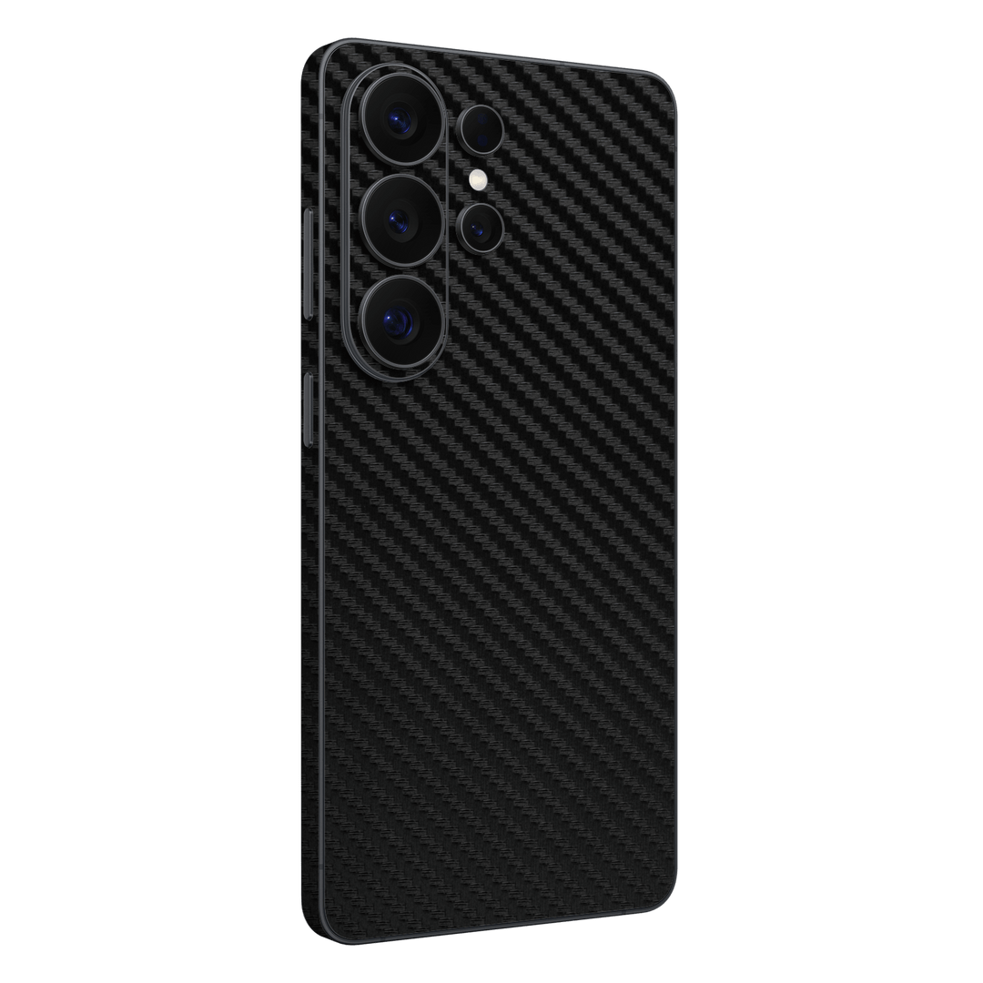 Galaxy S26 ULTRA Black 3D Textured Carbon Fibre Fiber Skin Wrap Sticker Decal Cover Protector by QSKINZ | qskinz.com