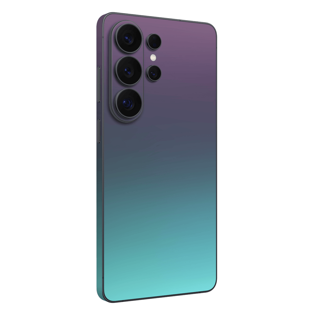 Galaxy S26 ULTRA Chameleon Turquoise-Lavender Lilac Colour-changing Metallic Skin Wrap Sticker Decal Cover Protector by QSKINZ | qskinz.com