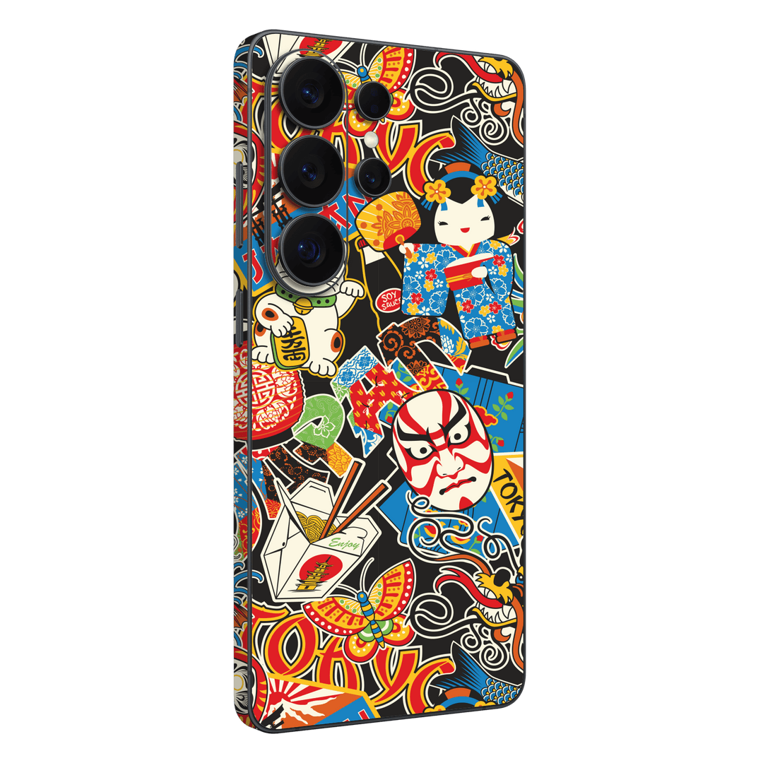 Galaxy S26 ULTRA Custom Printed SIGNATURE “Manga Tokyo Maneki” Japanese Art Skin Wrap Sticker Decal Cover Protector by QSKINZ | QSKINZ.COM