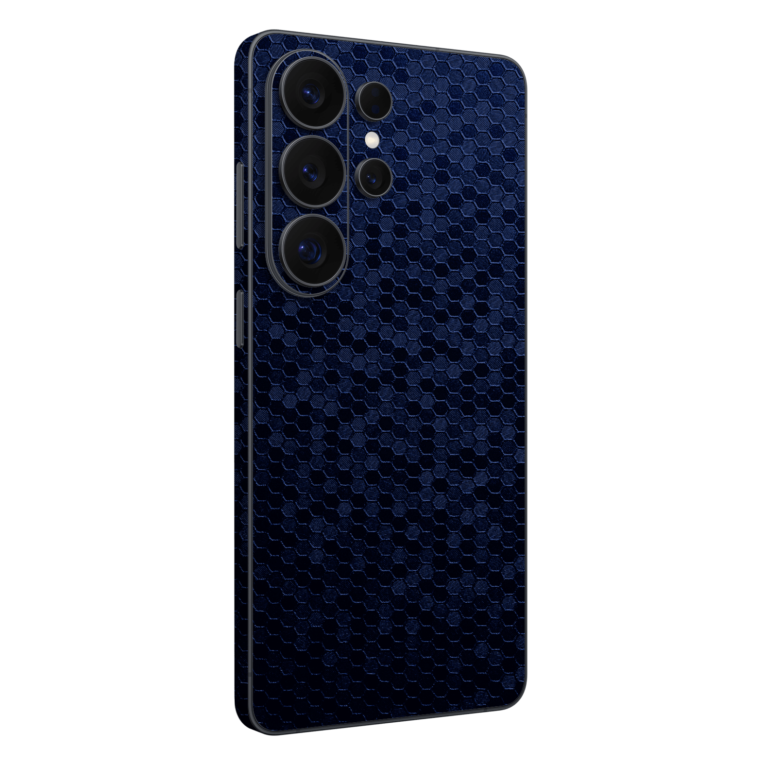 Galaxy S26 ULTRA Luxuria Navy Blue Honeycomb 3D Textured Skin Wrap Sticker Decal Cover Protector by QSKINZ | qskinz.com