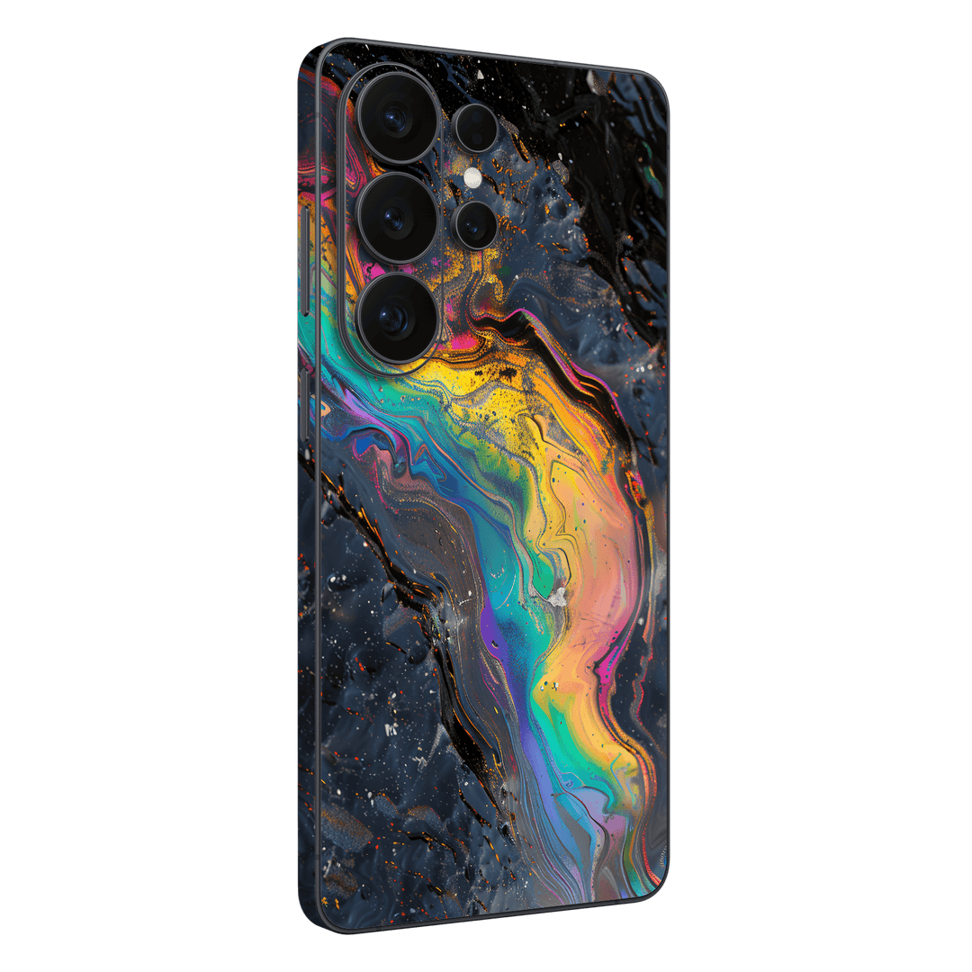 Galaxy S26 ULTRA Print Printed Custom SIGNATURE Aurora Auroria Stone Marble Rainbow Skin Wrap Sticker Decal Cover Protector by QSKINZ | QSKINZ.COM
