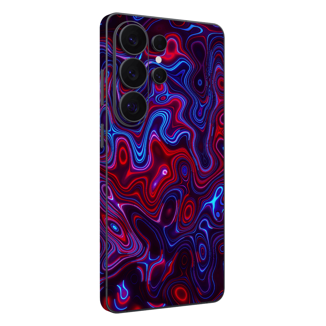 Galaxy S26 ULTRA Print Printed Custom SIGNATURE Flux Fusion Purple Neon Skin Wrap Sticker Decal Cover Protector by QSKINZ | QSKINZ.COM