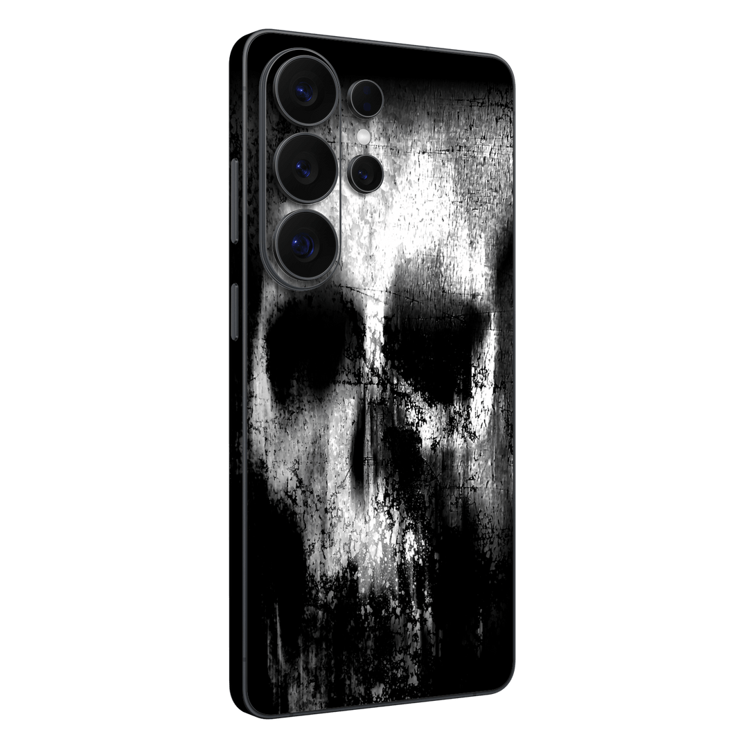 Galaxy S26 ULTRA Print Printed Custom SIGNATURE Horror Black & White SKULL Skin, Wrap, Decal, Protector, Cover by QSKINZ | qskinz.com