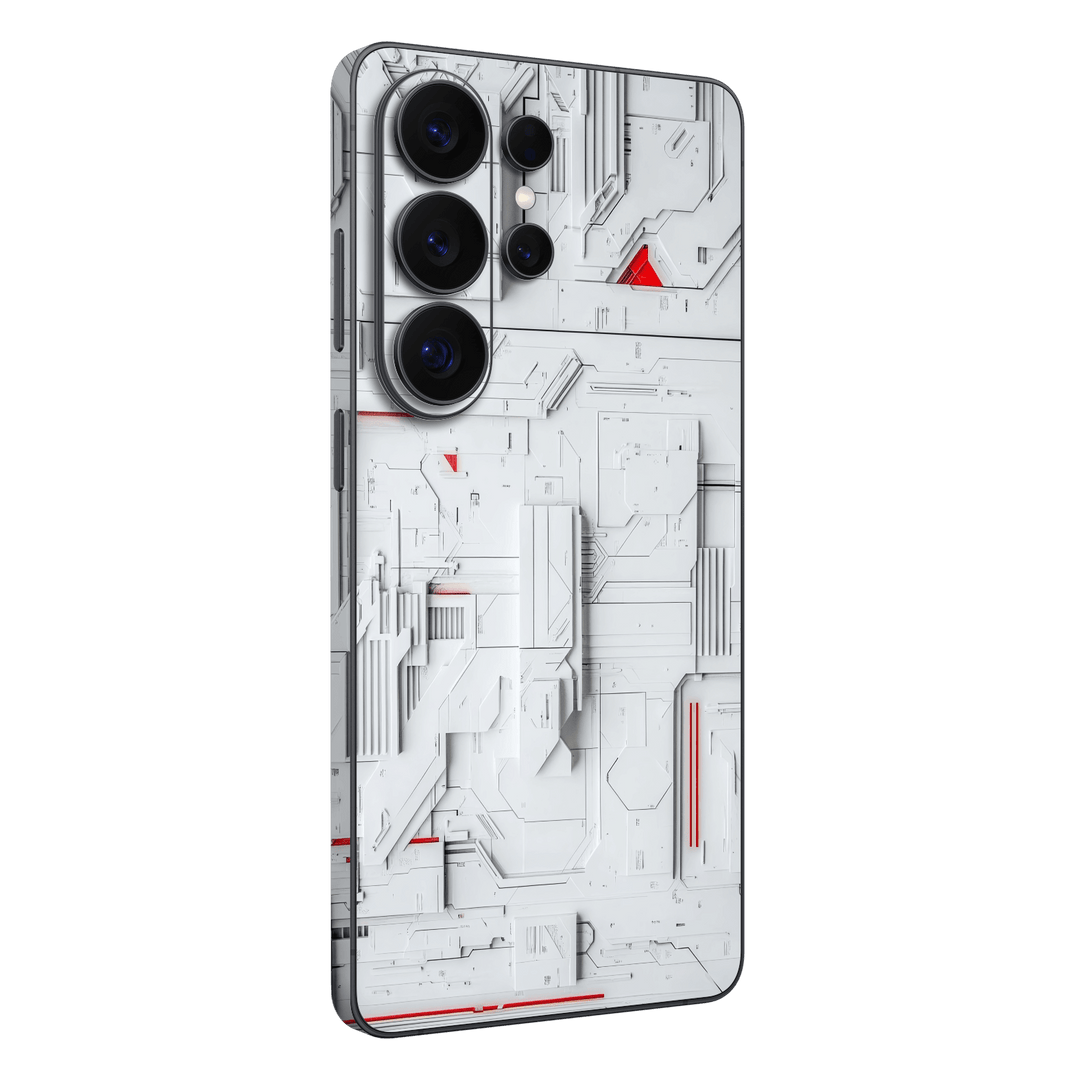Galaxy S26 ULTRA Print Printed Custom SIGNATURE Interstellar White Spaceship Skin Wrap Sticker Decal Cover Protector by QSKINZ | QSKINZ.COM