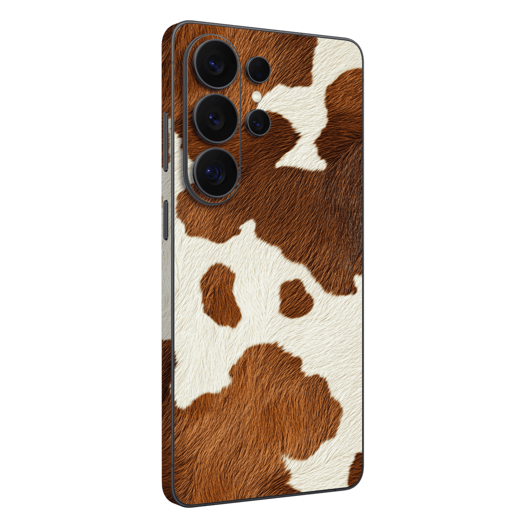Galaxy S26 ULTRA Print Printed Custom SIGNATURE MOO Cow Print Cowhide Skin Wrap Sticker Decal Cover Protector by QSKINZ | QSKINZ.COM