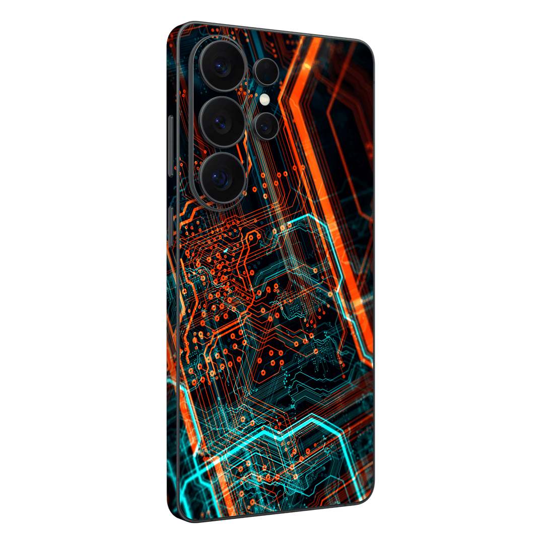 Galaxy S26 ULTRA Print Printed Custom SIGNATURE NEON PCB Board Skin Wrap Sticker Decal Cover Protector by QSKINZ | qskinz.com