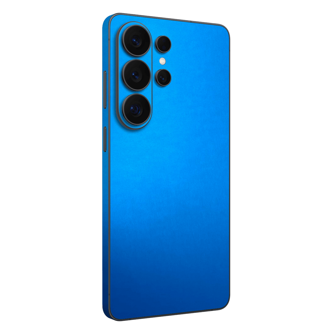 Galaxy S26 ULTRA Satin Blue Metallic Matt Matte Skin Wrap Sticker Decal Cover Protector by QSKINZ | qskinz.com