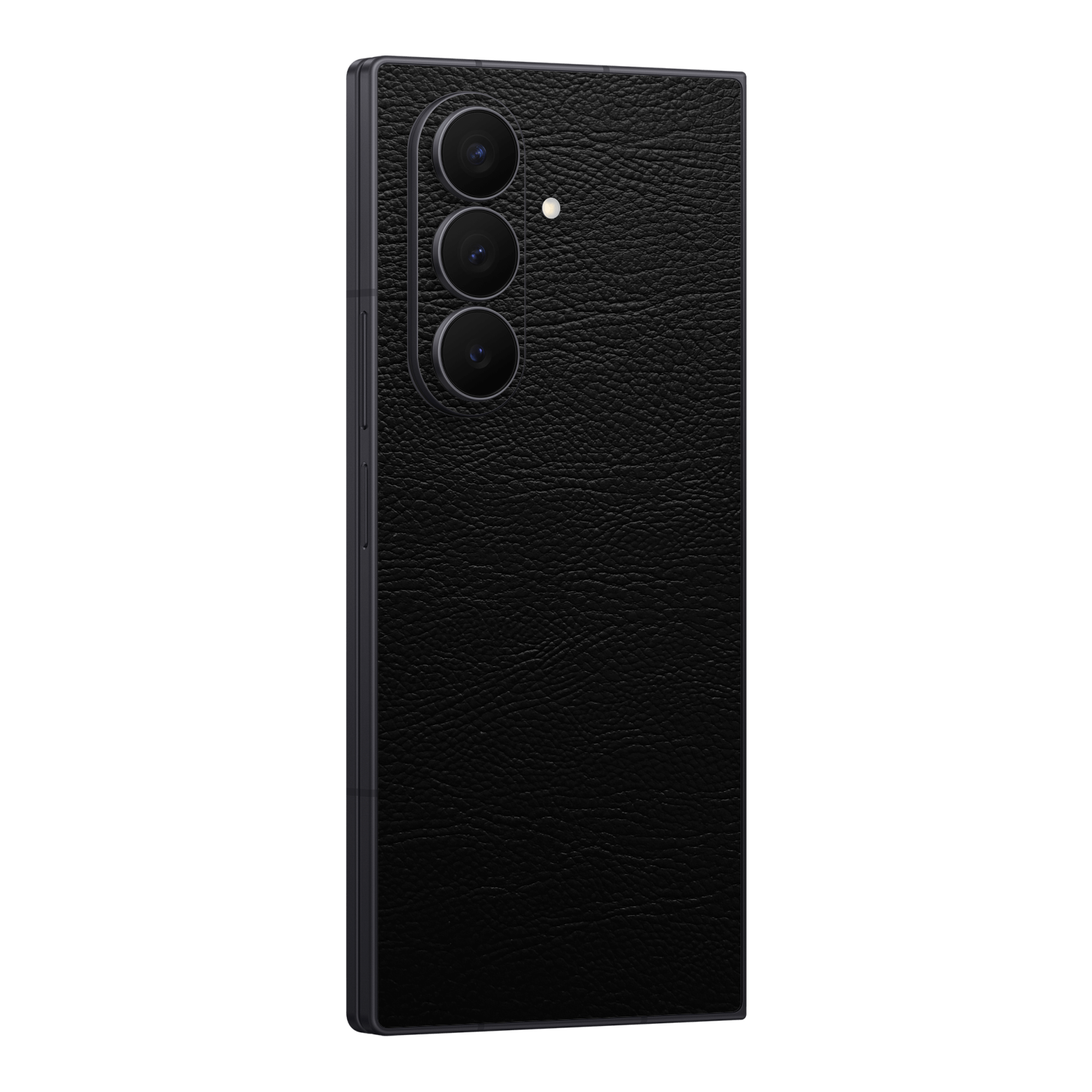 Galaxy Z FOLD 7 Luxuria BLACK LEATHER Riders Skin Wrap Sticker Decal Cover Protector by QSKINZ | qskinz.com