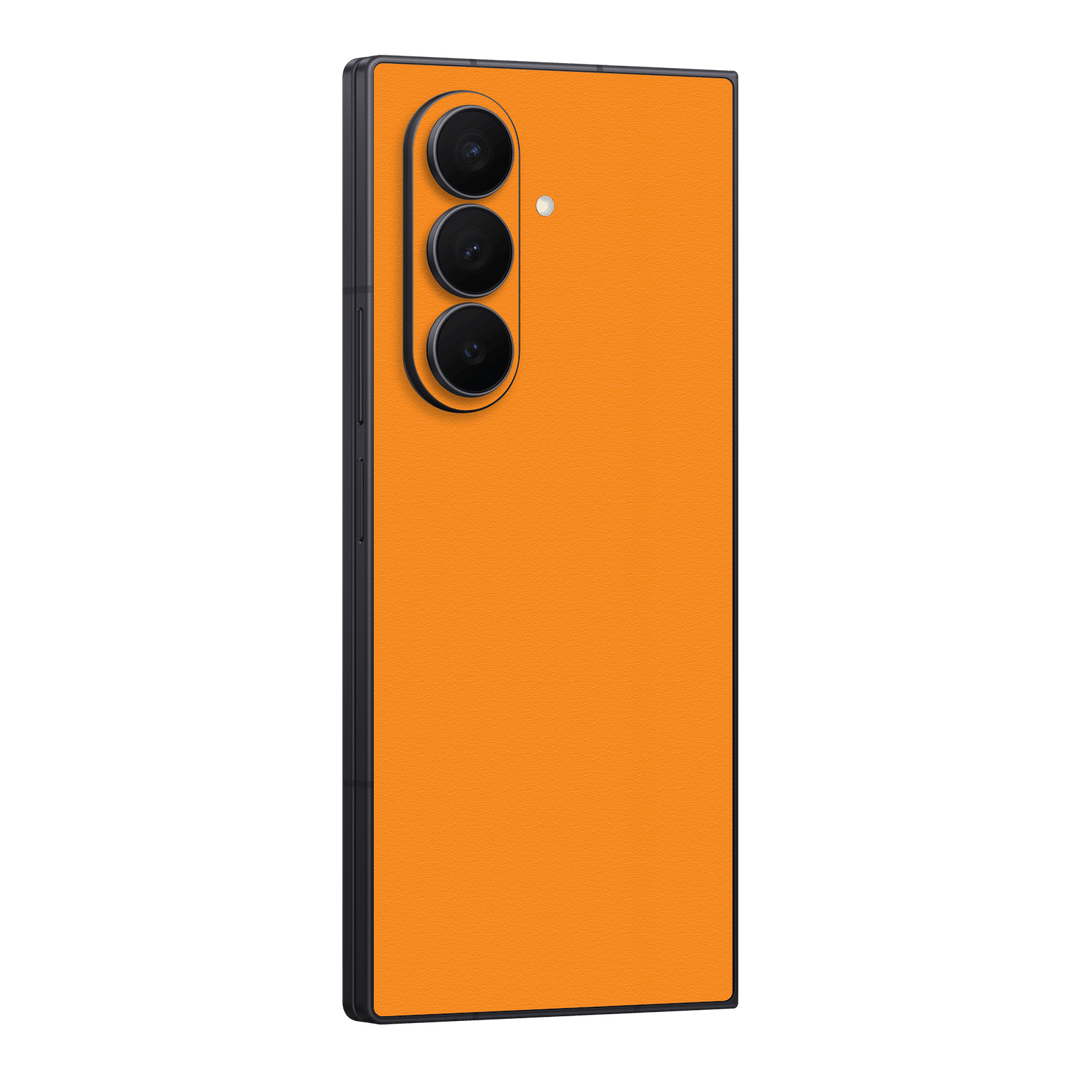 Galaxy Z FOLD 7 Luxuria Sunrise Orange Matt 3D Textured Skin Wrap Sticker Decal Cover Protector by QSKINZ | qskinz.com