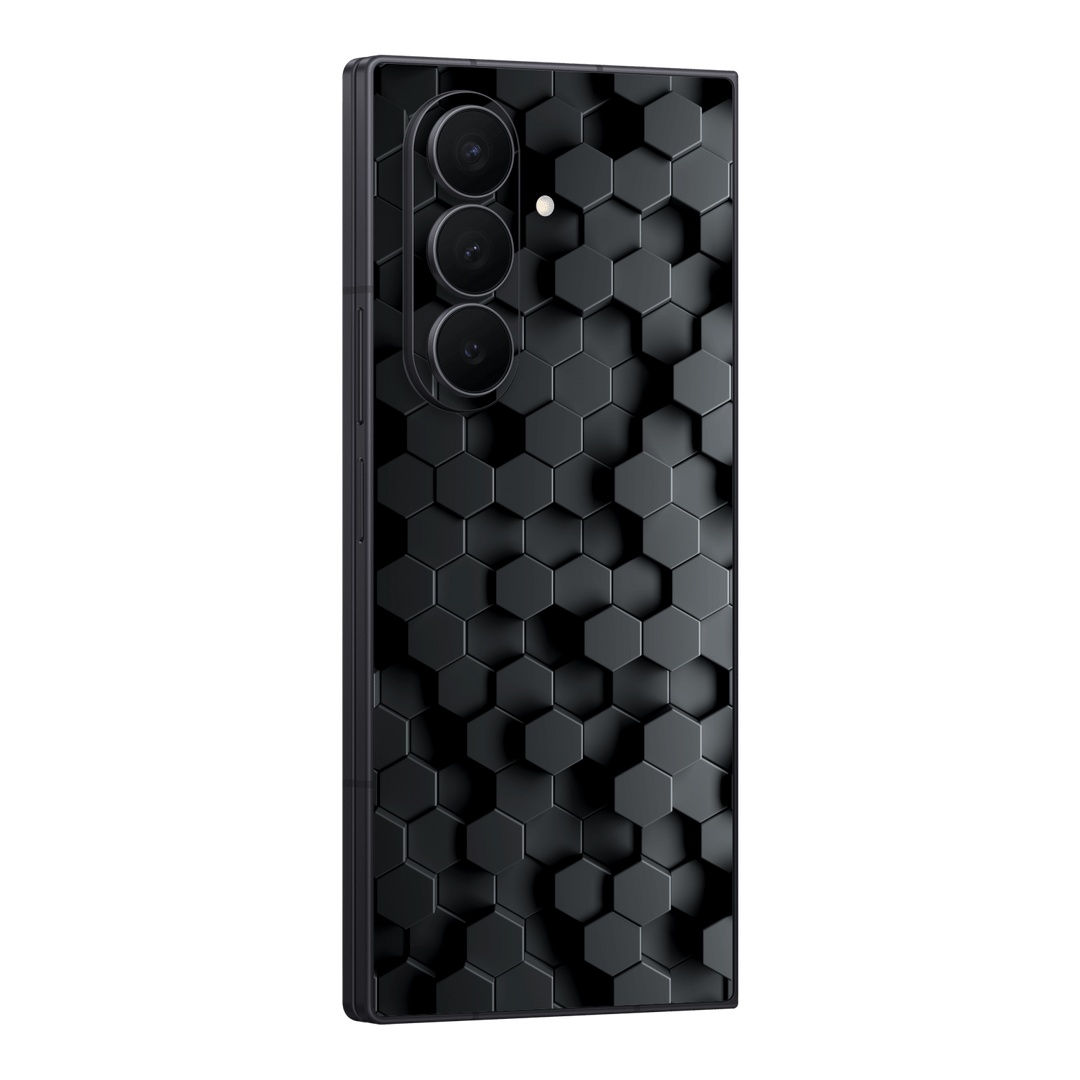 Galaxy Z FOLD 7 Print Printed Custom SIGNATURE Hexagonal Reaction Skin Wrap Sticker Decal Cover Protector by QSKINZ | qskinz.com