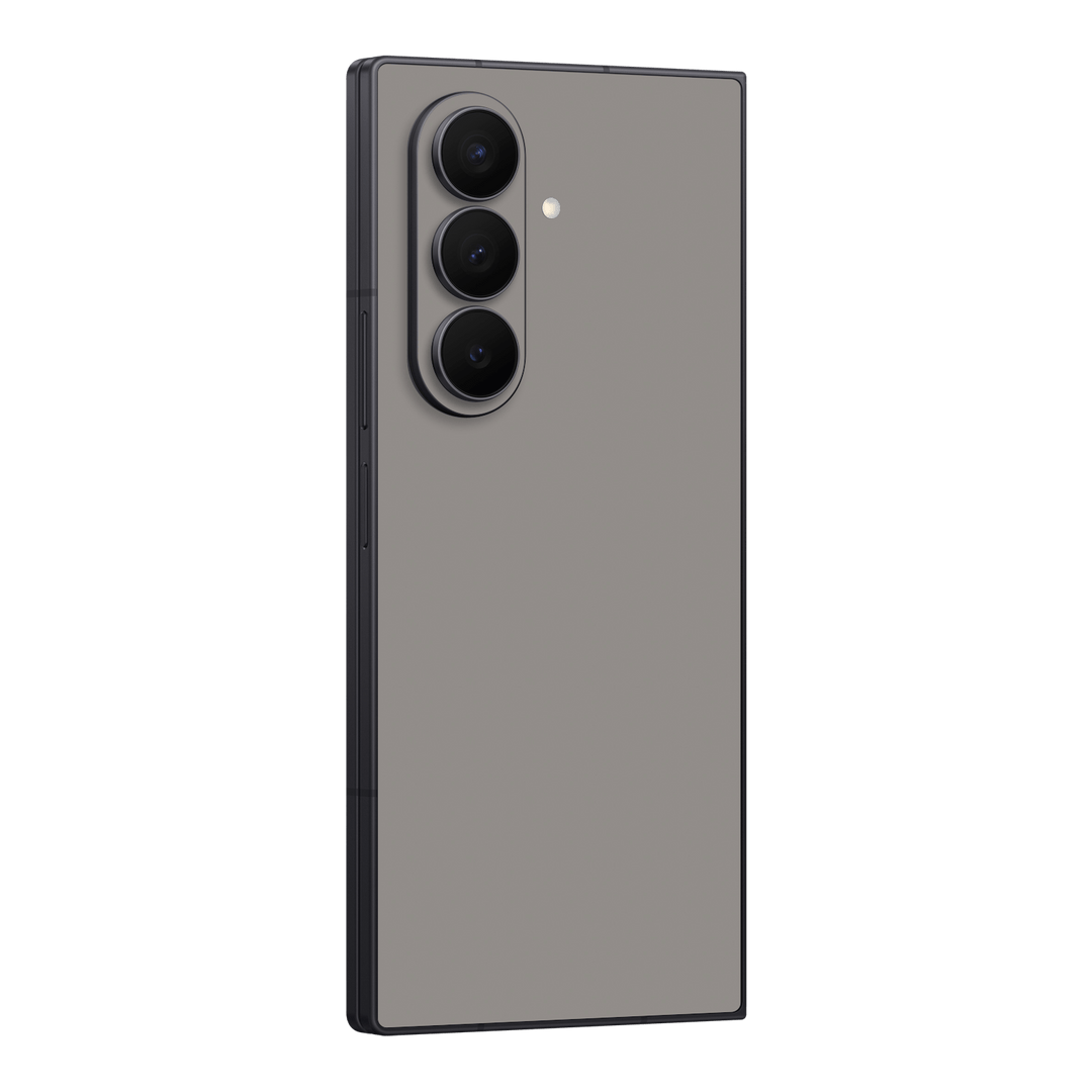 Galaxy Z FOLD 7 Soft-Touch Matte StealthMatte Lunar Light Grey Skin Wrap Sticker Decal Cover Protector by QSKINZ | qskinz.com