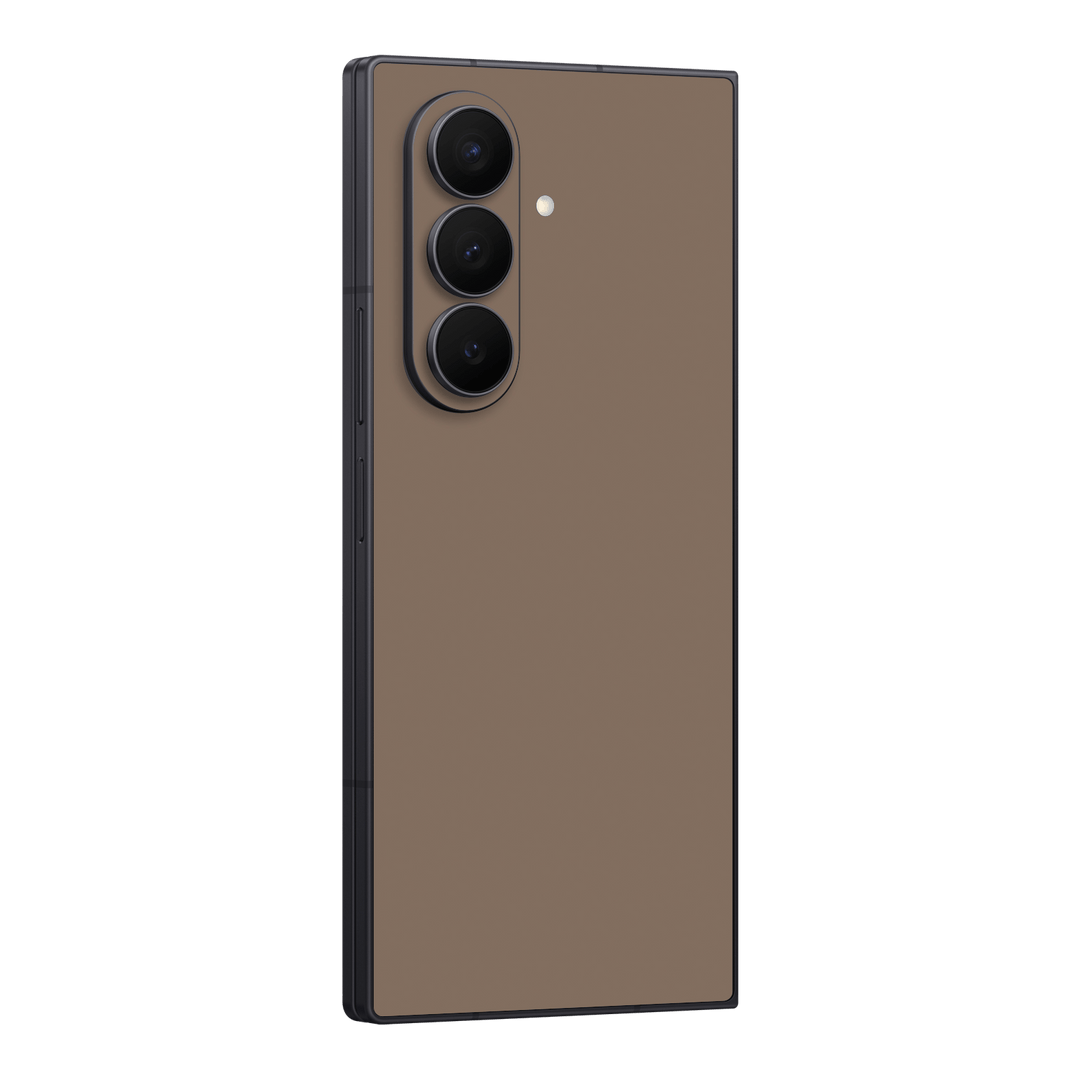 Galaxy Z FOLD 7 Soft-Touch Matte StealthMatte Mocha Taupe Neutral Skin Wrap Sticker Decal Cover Protector by QSKINZ | qskinz.com