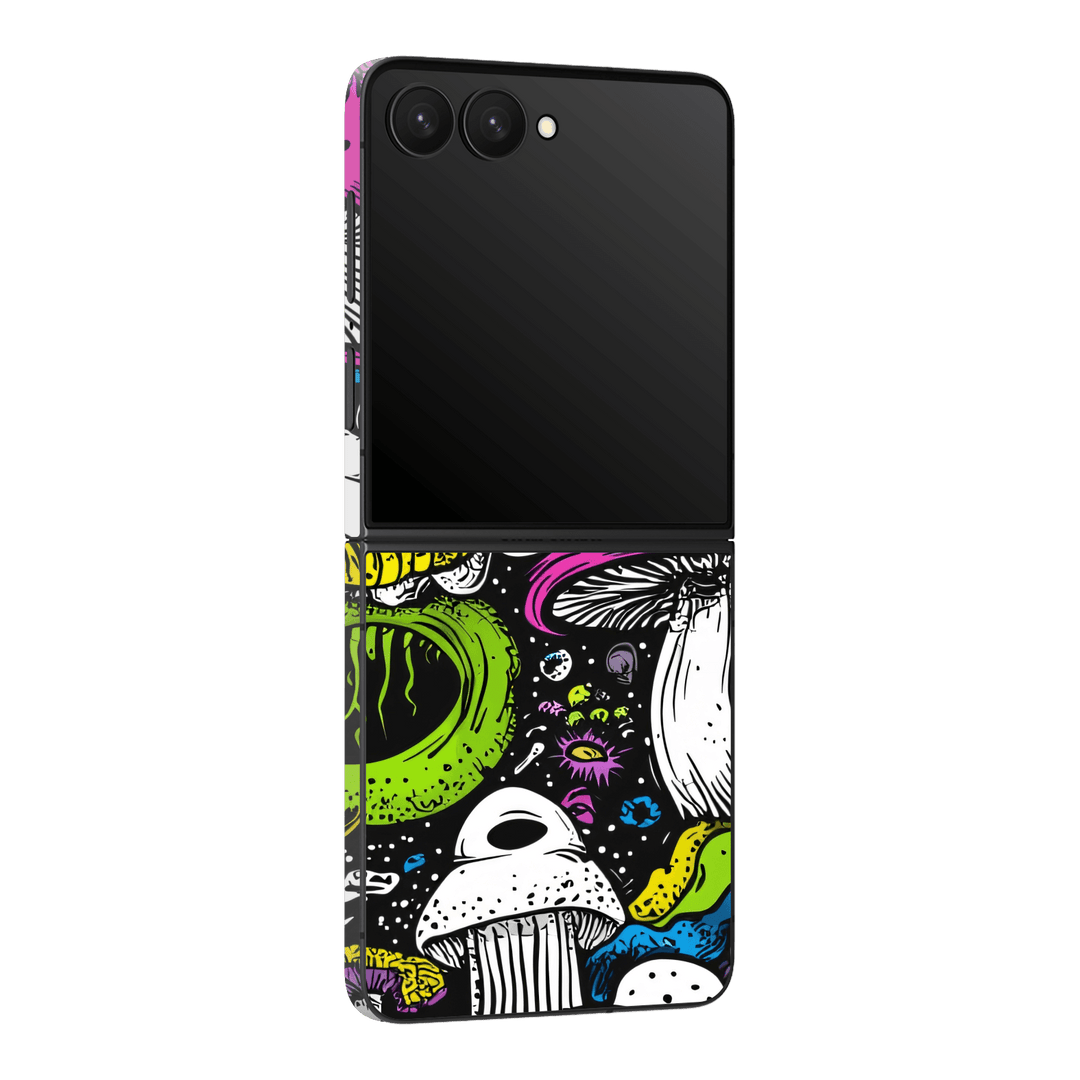 Galaxy Z Flip 7 Custom Printed SIGNATURE “Cartoon Bloom” Art Painting Skin Wrap Sticker Decal Cover Protector by QSKINZ | QSKINZ.COM