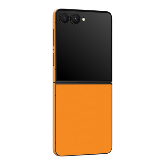 Galaxy Z Flip 7 Luxuria Sunrise Orange Matt 3D Textured Skin Wrap Sticker Decal Cover Protector by QSKINZ | qskinz.com