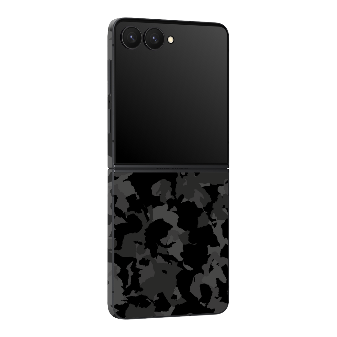 Galaxy Z Flip 7 Print Printed Custom SIGNATURE Camouflage Camo DARK SLATE Skin Wrap Sticker Decal Cover Protector by QSKINZ | qskinz.com