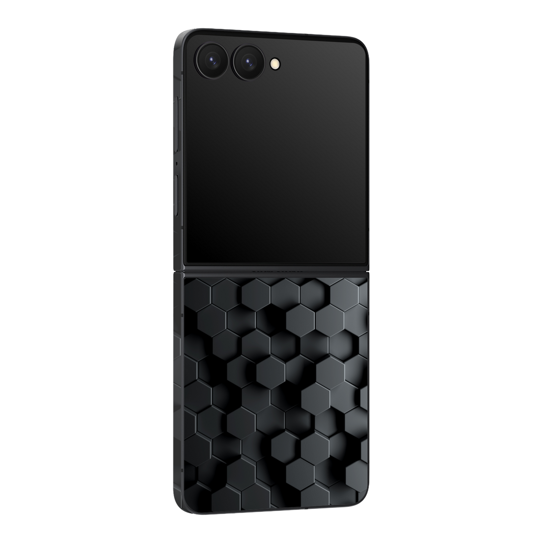 Galaxy Z Flip 7 Print Printed Custom SIGNATURE Hexagonal Reaction Skin Wrap Sticker Decal Cover Protector by QSKINZ | qskinz.com