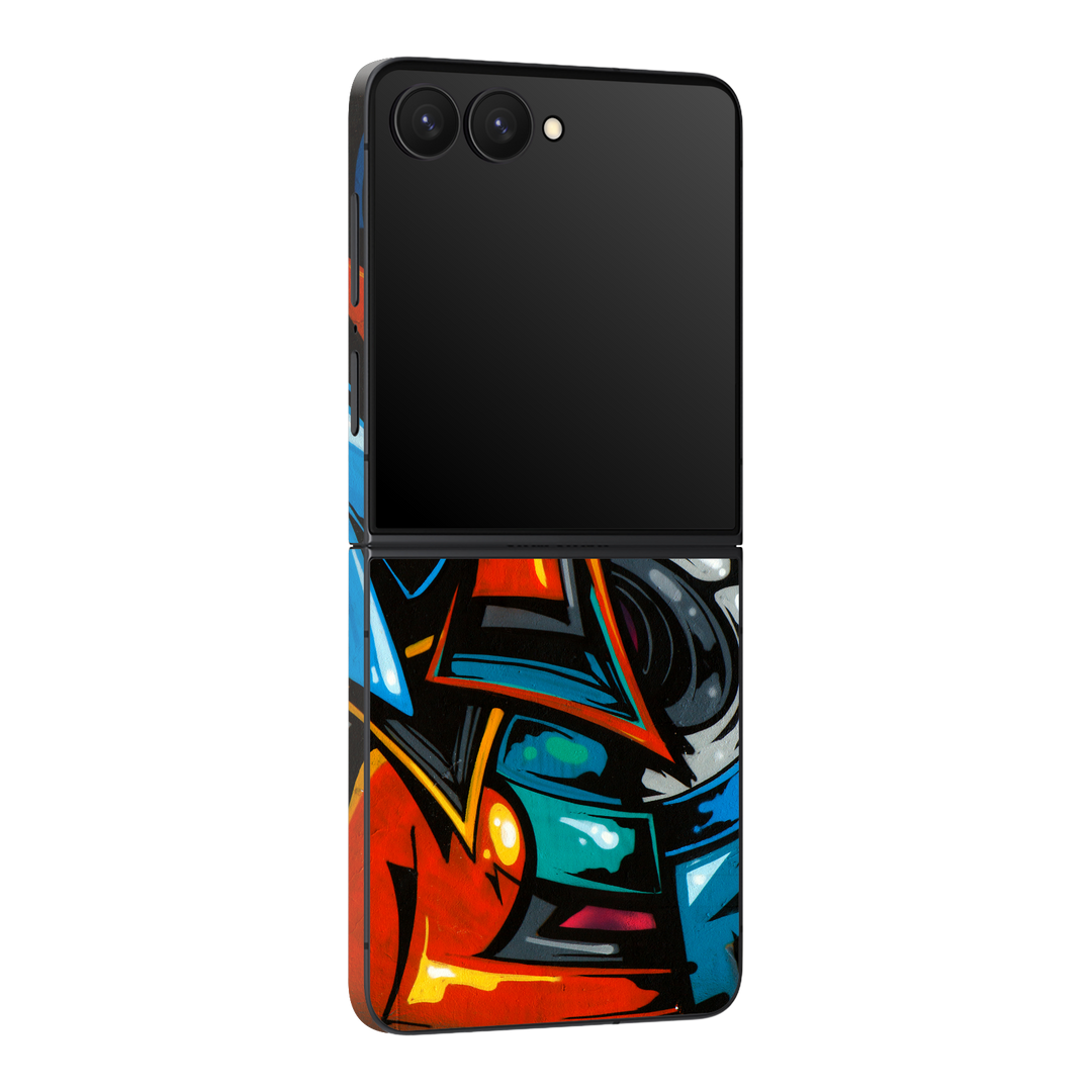 Galaxy Z Flip 7 Print Printed Custom SIGNATURE Street Art Graffiti Skin, Wrap, Decal, Protector, Cover by QSKINZ | qskinz.com