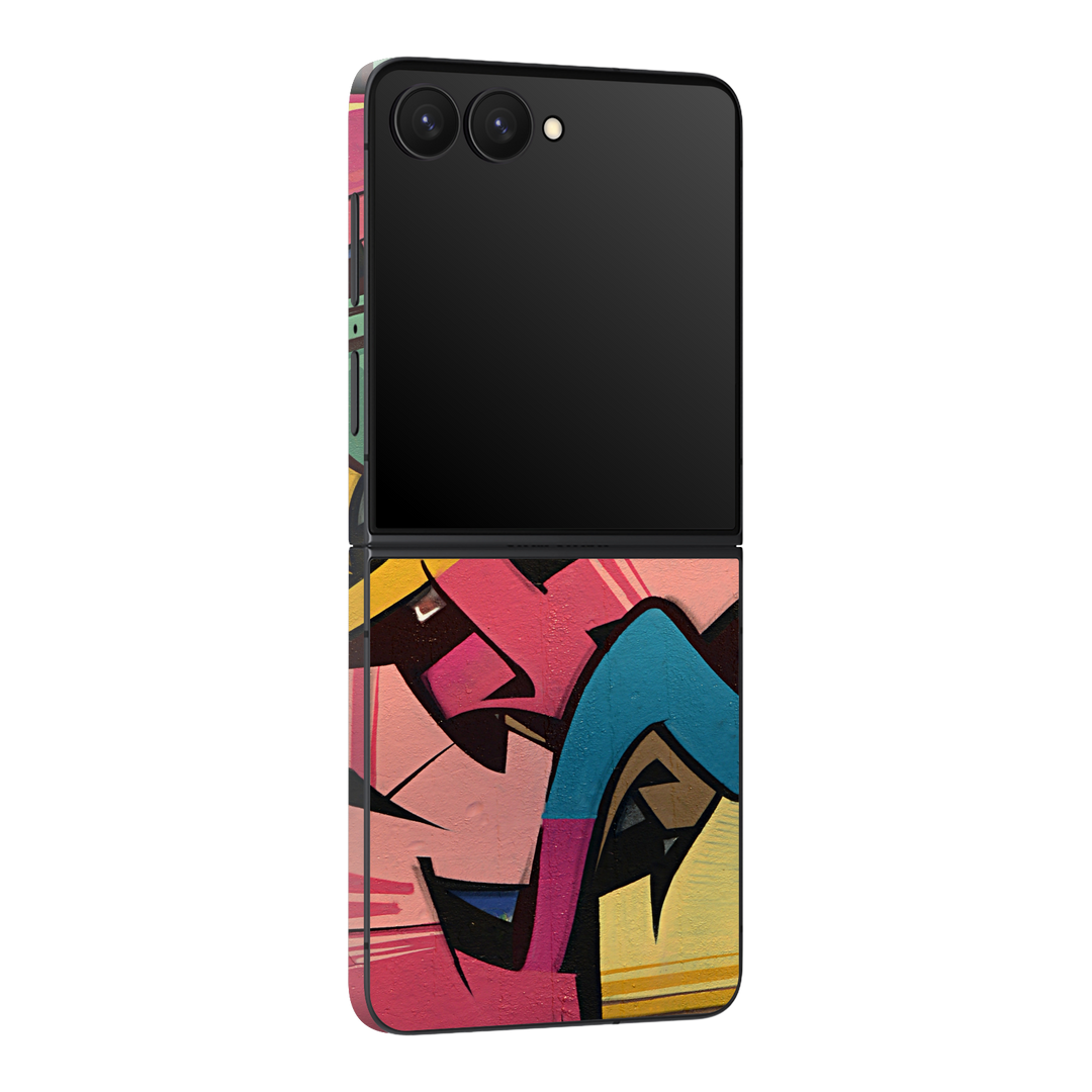Galaxy Z Flip 7 Print Printed Custom SIGNATURE Vintage Street Art Skin Wrap Sticker Decal Cover Protector by QSKINZ | qskinz.com
