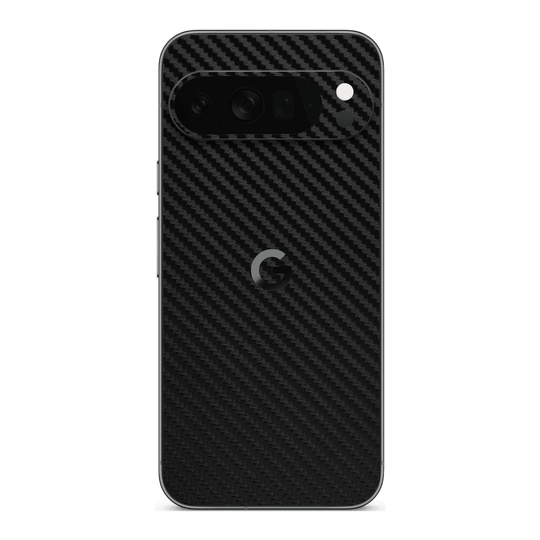 Google Pixel 10 PRO Black 3D Textured Carbon Fibre Fiber Skin Wrap Sticker Decal Cover Protector by QSKINZ | qskinz.com