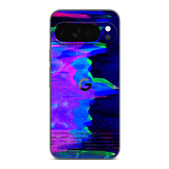 Google Pixel 10 PRO Custom Printed SIGNATURE “Andromeda” Blue Purple Wave Skin Wrap Sticker Decal Cover Protector by QSKINZ | QSKINZ.COM