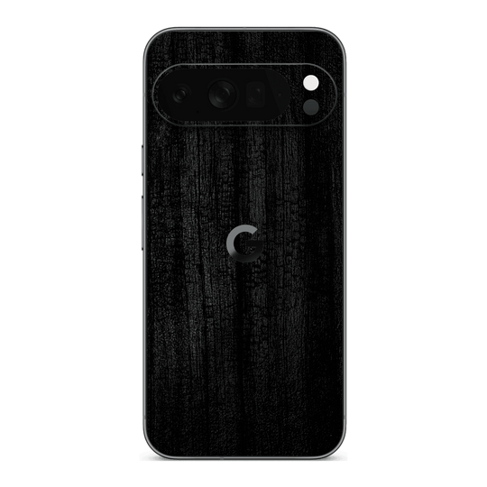 Google Pixel 10 PRO Luxuria Black Charcoal Black Dragon Coal Stone 3D Textured Skin Wrap Sticker Decal Cover Protector by QSKINZ | qskinz.com