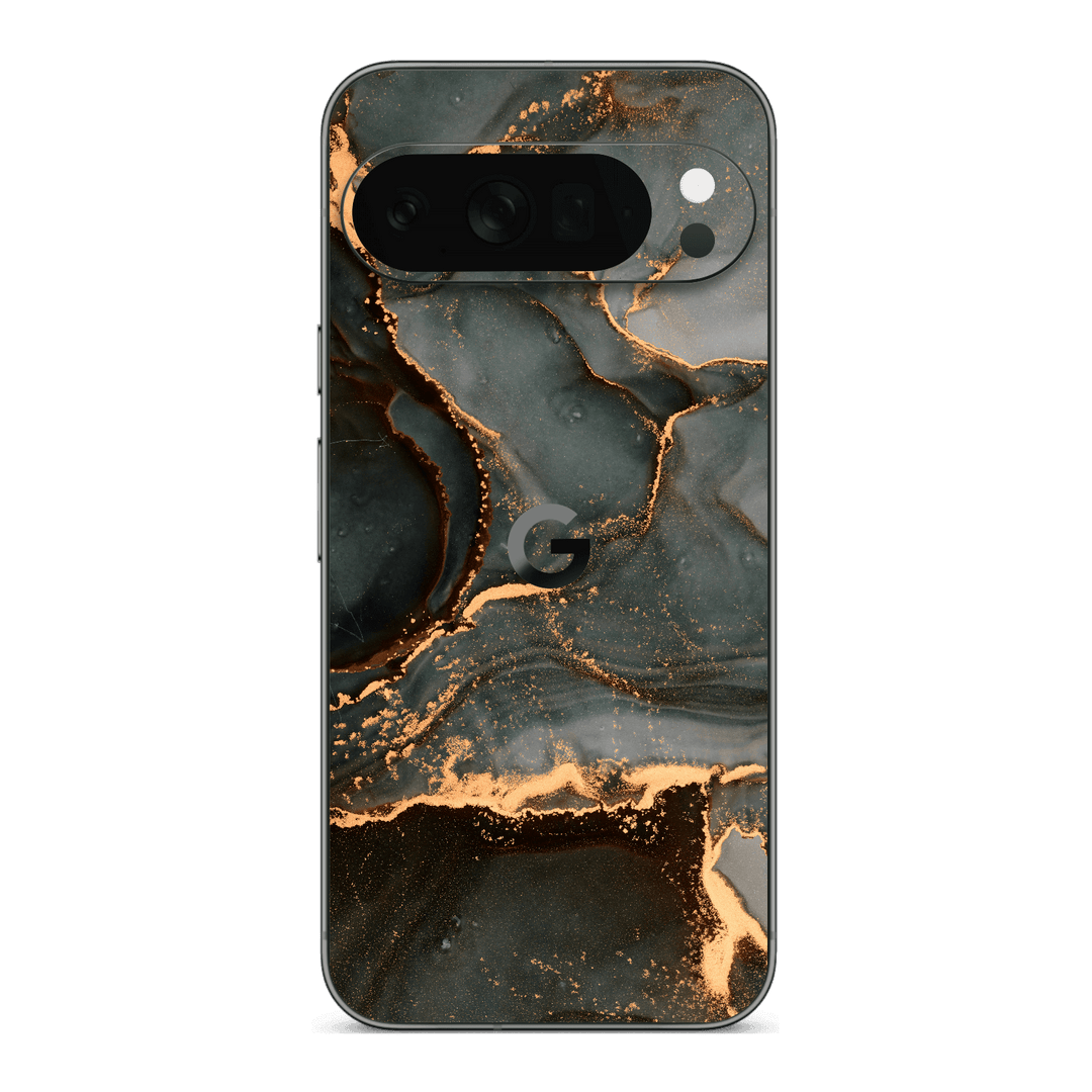 Google Pixel 10 PRO Print Printed Custom SIGNATURE AGATE GEODE Deep Forest Skin, Wrap, Decal, Protector, Cover by QSKINZ | qskinz.com