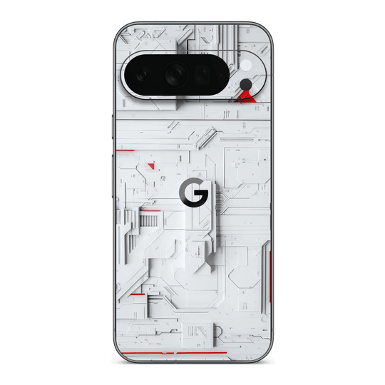 Google Pixel 10 PRO Print Printed Custom SIGNATURE Interstellar White Spaceship Skin Wrap Sticker Decal Cover Protector by QSKINZ | QSKINZ.COM