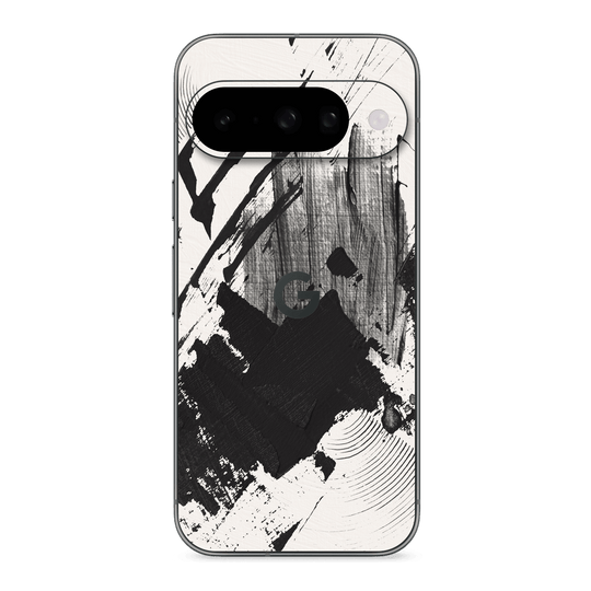 Google Pixel 10 Print Printed Custom SIGNATURE Black and White Madness Skin Wrap Sticker Decal Cover Protector by QSKINZ | qskinz.com