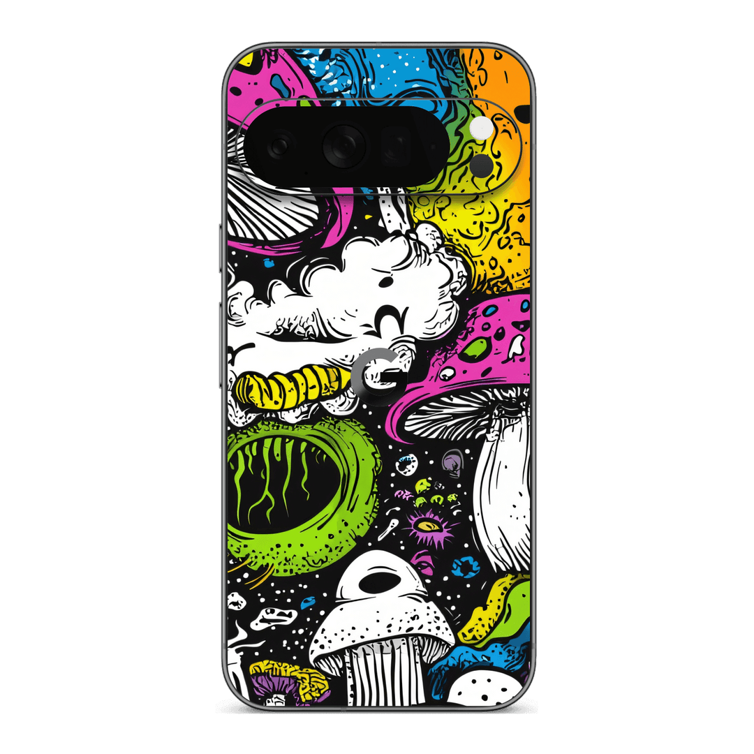 Google Pixel 10 Pro XL Custom Printed SIGNATURE “Cartoon Bloom” Art Painting Skin Wrap Sticker Decal Cover Protector by QSKINZ | QSKINZ.COM