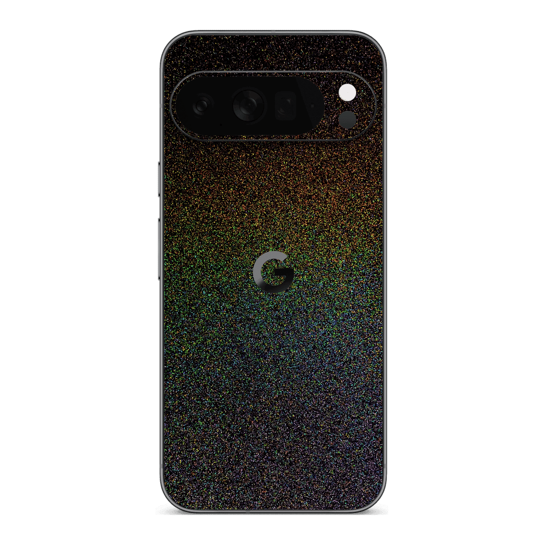Google Pixel 10 Pro XL GALAXY Galactic Black Milky Way Rainbow Sparkling Metallic Gloss Finish Skin Wrap Sticker Decal Cover Protector by QSKINZ | qskinz.com