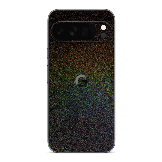 Google Pixel 10 Pro XL GALAXY Galactic Black Milky Way Rainbow Sparkling Metallic Gloss Finish Skin Wrap Sticker Decal Cover Protector by QSKINZ | qskinz.com