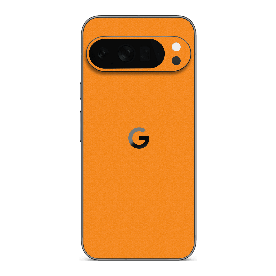Google Pixel 10 Pro XL Luxuria Sunrise Orange Matt 3D Textured Skin Wrap Sticker Decal Cover Protector by QSKINZ | qskinz.com