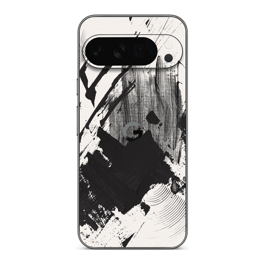 Google Pixel 10 Pro XL Print Printed Custom SIGNATURE Black and White Madness Skin Wrap Sticker Decal Cover Protector by QSKINZ | qskinz.com