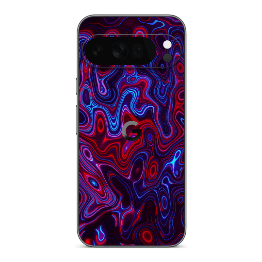 Google Pixel 10 Pro XL Print Printed Custom SIGNATURE Flux Fusion Purple Neon Skin Wrap Sticker Decal Cover Protector by QSKINZ | QSKINZ.COM