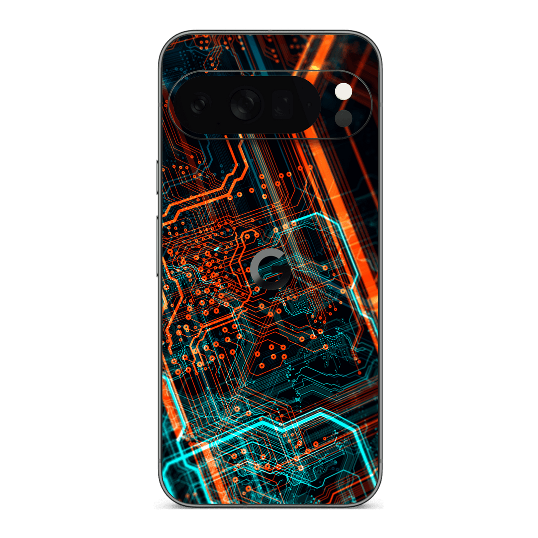 Google Pixel 10 Pro XL Print Printed Custom SIGNATURE NEON PCB Board Skin Wrap Sticker Decal Cover Protector by QSKINZ | qskinz.com
