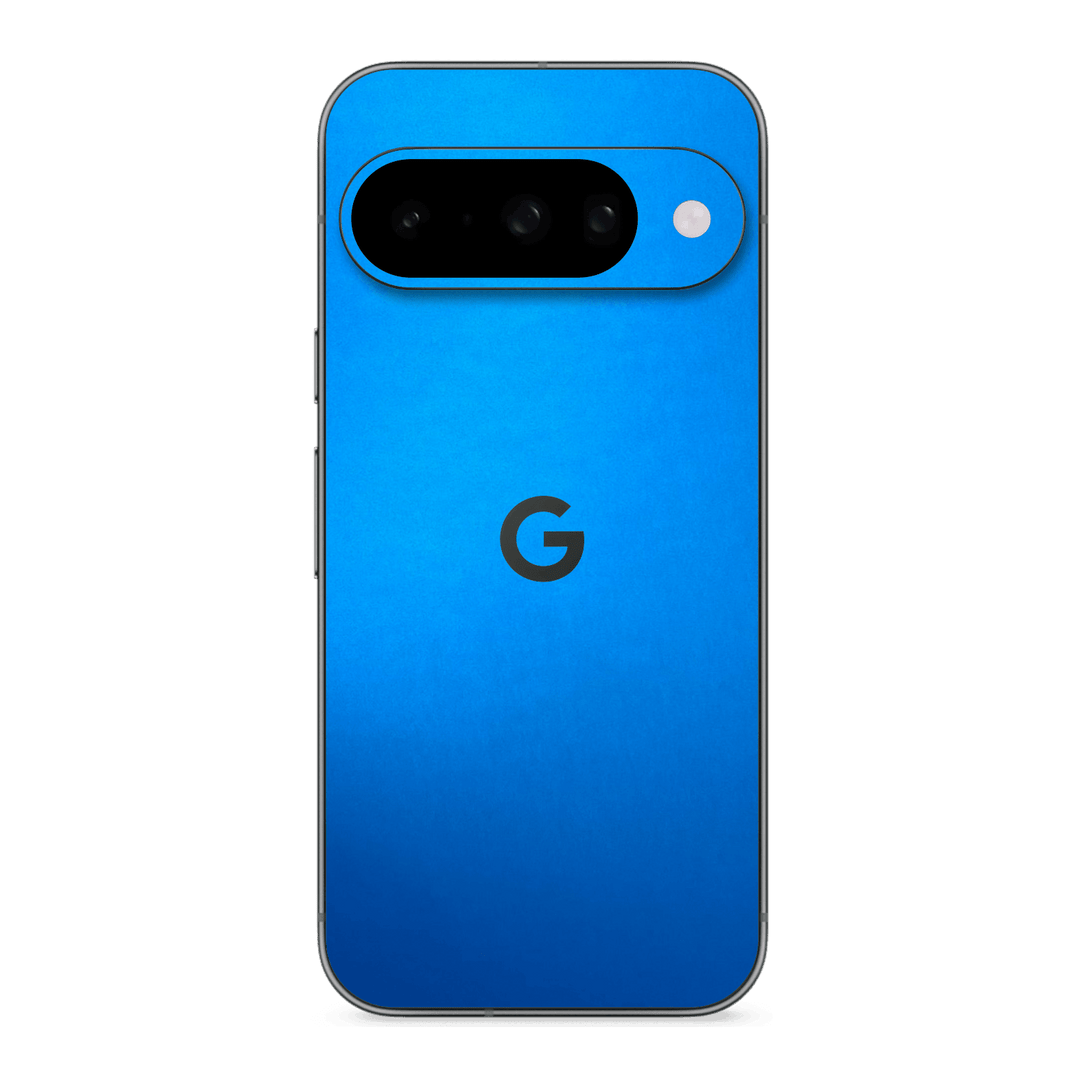 Google Pixel 10 Satin Blue Metallic Matt Matte Skin Wrap Sticker Decal Cover Protector by QSKINZ | qskinz.com
