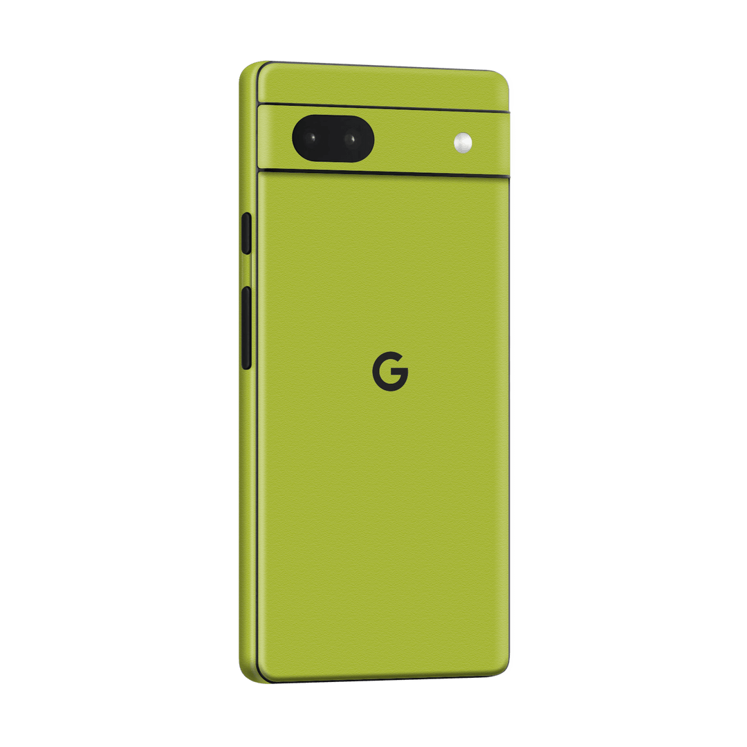 Google Pixel 6a Luxuria Lime Green Matt 3D Textured Skin Wrap Sticker Decal Cover Protector by QSKINZ | qskinz.com
