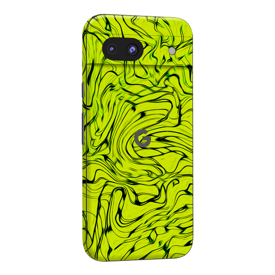 Google Pixel 8a Print Printed Custom SIGNATURE Hypnotic Green Electric Jade Skin Wrap Sticker Decal Cover Protector by QSKINZ | QSKINZ.COM