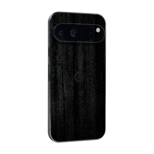 Google Pixel 9 PRO Luxuria Black Charcoal Black Dragon Coal Stone 3D Textured Skin Wrap Sticker Decal Cover Protector by QSKINZ | qskinz.com