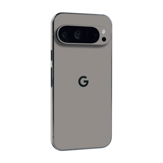 Google Pixel 9 PRO Soft-Touch Matte StealthMatte Lunar Light Grey Skin Wrap Sticker Decal Cover Protector by QSKINZ | qskinz.com
