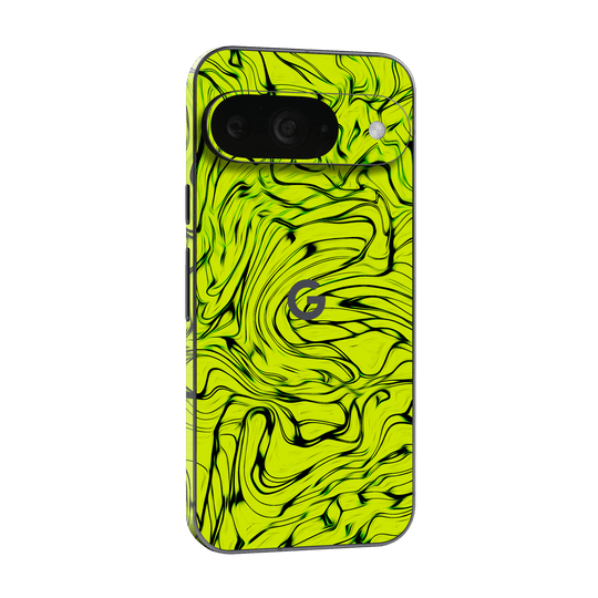 Google Pixel 9 Print Printed Custom SIGNATURE Hypnotic Green Electric Jade Skin Wrap Sticker Decal Cover Protector by QSKINZ | QSKINZ.COM